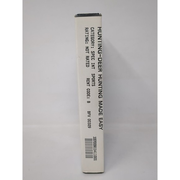 Blockbuster VHS Clam Shell Case 1990s 90s VTG 1995‎ Deer Hunting Havelock NC - Picture 2 of 7